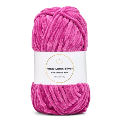 LindeHobby Fuzzy Chenille Silver Lurex